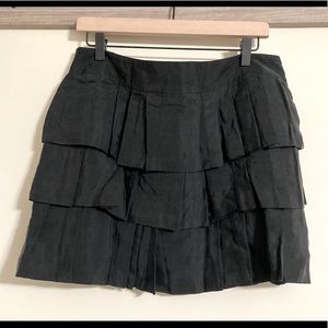 Banana Republic pleated black mini skirt; size 12